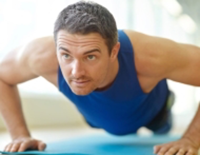 man doing push-ups